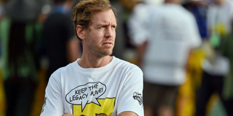 Sebastian Vettel durante o GP de São Paulo de 2024.