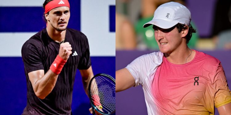 Zverev e Fonseca durante ATP de Buenos Aires.