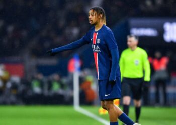Barcola, um dos destaque do PSG nessa Champions League