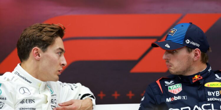 Rusgas entre Russell e Verstappen seguem vivas em 2025.