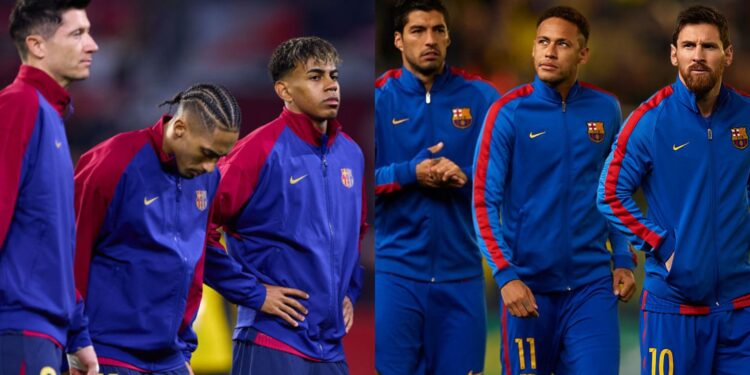 Trio do Barcelona que pode superar feito do trio MSN.
