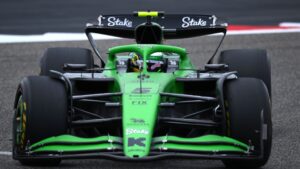 Bortoleto em sua primeira atividade oficial na F1.