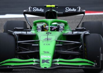 Bortoleto em sua primeira atividade oficial na F1.