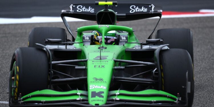 Bortoleto em sua primeira atividade oficial na F1.