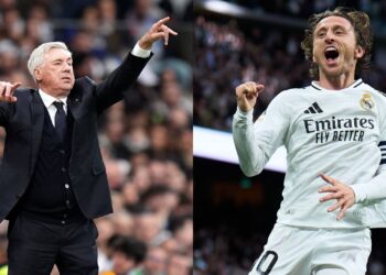 Ancelotti e Modric.