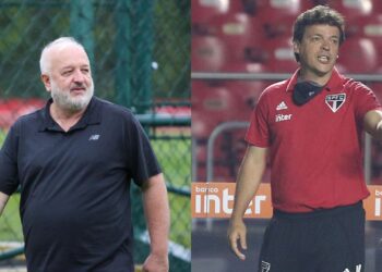 Belmonte e Fernando Diniz no São Paulo.