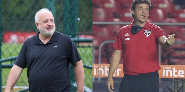 Belmonte e Fernando Diniz no São Paulo.
