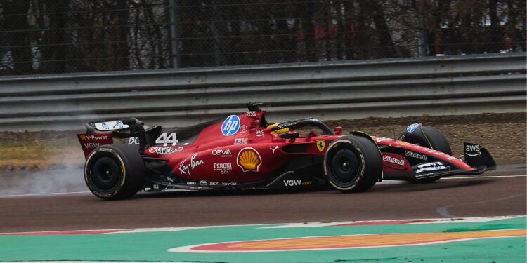 Testes da Ferrari para a F1 2025.