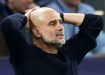 Pep Guardiola no City.