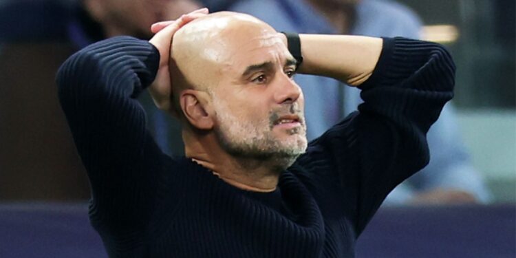 Pep Guardiola no City.