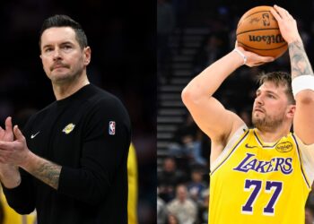 JJ Redick e Luka Doncic na NBA.