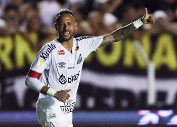 Neymar no Santos.