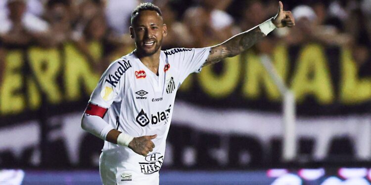 Neymar no Santos.