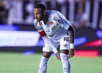 Neymar no Santos.