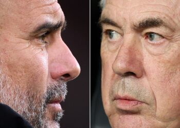Pep Guardiola e Carlo Ancelotti se encaram em City x Real Madrid.