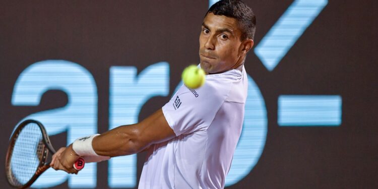 Thiago Monteiro no Rio Open.