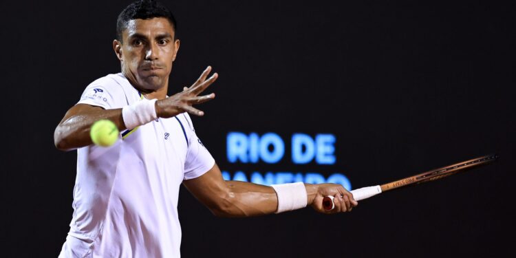 Thiago Monteiro no Rio Open.