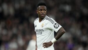 Vini Jr no Real Madrid.