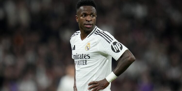 Vini Jr no Real Madrid.