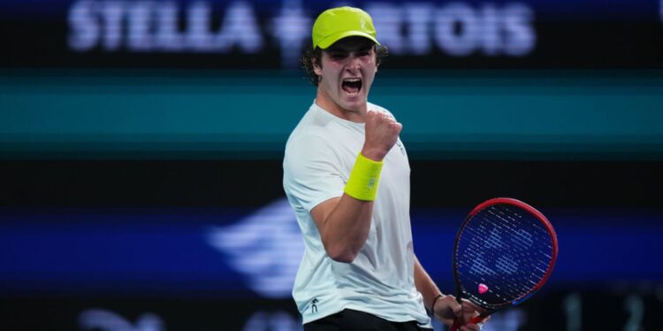 João Fonseca, tenista brasileiro, durante Miami Open