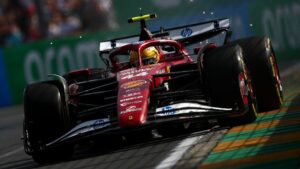 Lewis Hamilton, piloto da Ferrari, durante treinamento do GP da Austrália