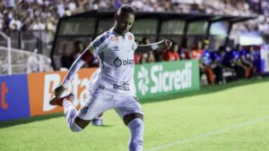 Neymar, do Santos, durante partida contra a Inter de Limeira, válida pelo Paulistão 2025
