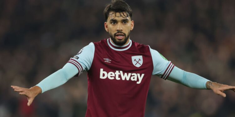 Lucas Paquetá em ação pelo West Ham