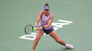Bia Haddad durante WTA de Dubai
