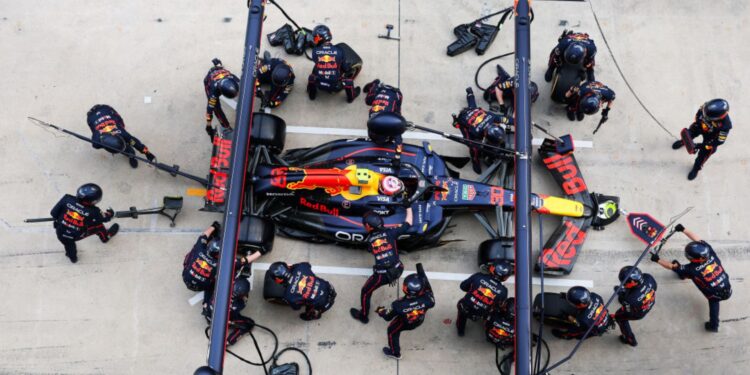 Pit stop da Red Bull durante GP da China