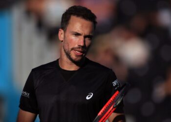 Bruno Soares em ação no Fever-Tree Championships em 2018