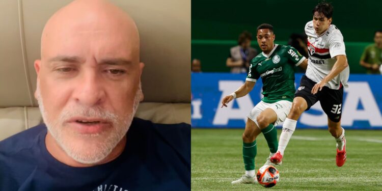 Marcão dispara contra pênalti marcado em Palmeiras x São Paulo pelo Paulistão 2025.