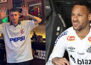 MC Hariel provoca Neymar após eliminação do Santos para o Corinthians no Paulistão.