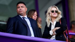 Ronaldo Nazario e sua parceira, Celina Locks (Créditos: Getty Images)