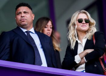 Ronaldo Nazario e sua parceira, Celina Locks (Créditos: Getty Images)