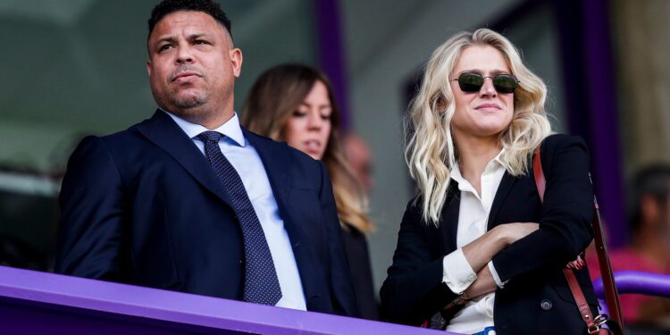 Ronaldo Nazario e sua parceira, Celina Locks (Créditos: Getty Images)