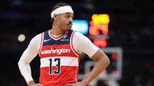 Jordan Poole no Washington Wizards, pela NBA.