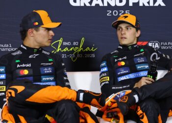 Norris fala sobre Piastri na F1.