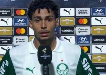 Luighi após confronto contra o Cerro Porteño