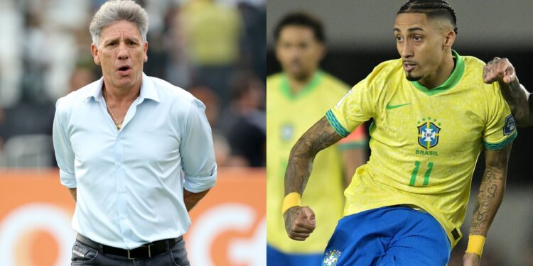 Renato Gaúcho critica Raphinha e revela desejo de assumir Seleção.