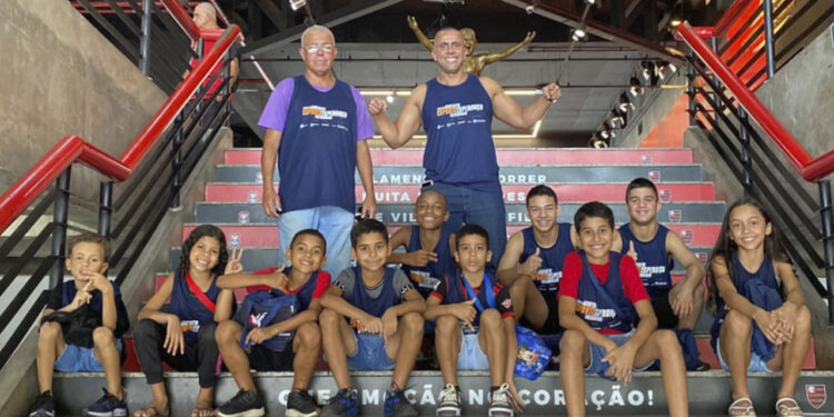 Visita ao Museu do Flamengo dos alunos do Taekwondo - Foto: Divulgação Di Blasi Gestão