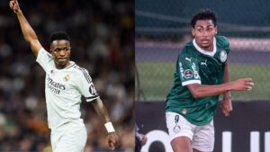 VIni Jr apoia Luighi, do Palmeiras, que sofreu racismo na Libertadores sub-20.