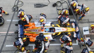 Como os pit stops estratégicos mudaram a história da Fórmula 1