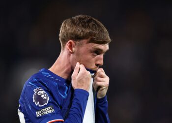 Cole Palmer, do Chelsea, durante partida contra o Tottenham