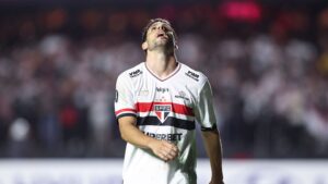 Jonathan Calleri, do São Paulo, durante partida contra o Cruzeiro