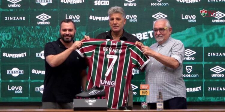 Renato Gaúcho, novo treinador do Fluminense, é apresentado no CT Carlos Castilho
