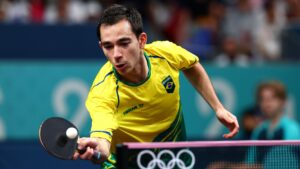 Hugo Calderano durante as Olimpíadas