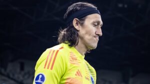Cássio durante derrota do Cruzeiro