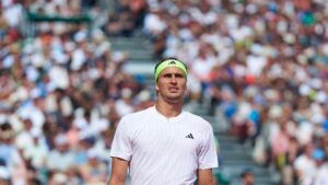 Zverev durante derrota no Monte Carlo Open