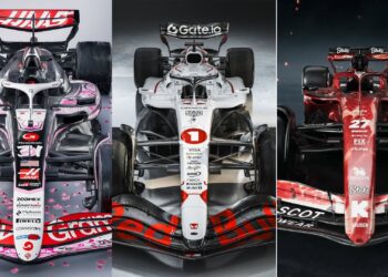 Pinturas especiais para o GP do Japão de F1