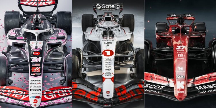 Pinturas especiais para o GP do Japão de F1